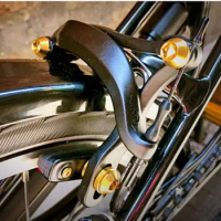 Folding bicycle brake clamp titanium screw for brompton bike V brake upgrade bolt TI gold titanium black