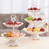 歐式多層水果盤創意三層蛋糕架時尚干果零食盤糖果盤簡約客廳家用