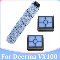 3Pcs HEPA Filter Elements Roller Brush Vacuum Cleaner For Deerma VX100 Cordless Wireless Floor Washer Accessories