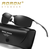 Aoron Kính Mát Phân Cực Chống Tia UV400 Gọng Kim Loại Cho Nam / Nữ Versatile for Work & Play