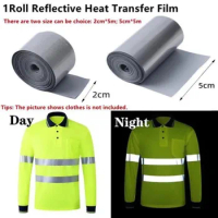 1 Roll 5M Reflective Heat Transfer Film Bag Shoes Cloth Heat Reflector Sticker