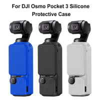Silicone Cover for DJI Osmo Pocket 3 Gimbal Camera Handle Soft Lens Protective Case Protective Case Protective Housing Shell
