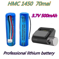 100% original battery, 70mai dash cam A800 hmc1450 backup battery, battery, 3-wire plug, 14x50mm, 3.7 V, 500 MAH,..