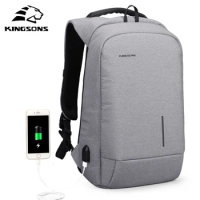 Kingsons USB Chargingmulti-function 13.3" 15.6 inch Men's Laptop Backapcks Waterproof Notebook Computer Bags Anti-theft Backpack