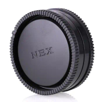 Rear Lens Cap Cover + Camera Front Body Cap for Sony E Mount NEX 5 6 7 A6000 A6100 A6300 A6400 A6500 A6600 A7 A7R II III IV A9