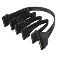 15 Pin Sata Power Splitter 1 To 3/4/5/6 Hard Drive HDD SSD Power Supply Cable Cord extension cable Hard Disk Expansion Cable