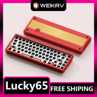 Weikav Lucky65 Mechanical Keyboard Customized 3 Mode Bluetooth Wireless Keyboard Gasket Pc Accessories Gaming Keyboard Man Gift