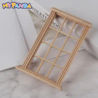 New 1:12 Dollhouse Wooden Window Frame Miniature Doll House Furniture Toys For The Doll House Decoration Doll House Accessories