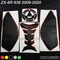 適用ZX6R川崎ZX-6R摩托車636小牛油箱側邊防滑刮貼紙貼花09-20年