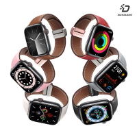 99免運  磁扣 小牛皮 透氣 商務 DUX DUCIS Apple Watch (38/40/41mm)  YA 真皮錶帶【愛瘋潮】【APP下單最高22%回饋】