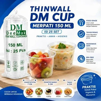 Thinwall DM Merpati 150ml / Cup Sambal / Cup Saus / Puding Mini / Agar / Jelly / Dessert / Frozen Co
