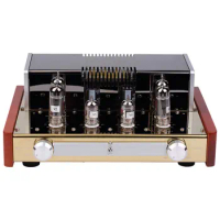Latest Upgrade Version 12W +12W 4Ω-8Ω YAQIN MC-84L EL84 Push-Pull Tube Amplifier Class A Integrated lamp amp headphone output