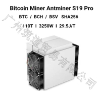 BITAMAIN New BTC BCH Miner AntMiner S19 Pro 110TH/S With PSU Better Than S17 Pro T17 S17 S19 S19 PRO S9 WhatsMiner M21S M31S