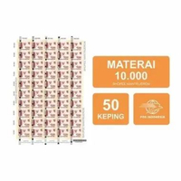 MATERAI 10.000 ASLI KANTOR POS ( 50 KEPING )