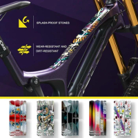 ENLEE Bicycle Decals 3M Stickers Frame Colour Changing Stickers Mountain Road Bike Thickened PVC Full Bike Film Bike Shop