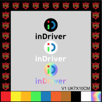 CUTTING STIKER LOGO INDRIVER , sticker variasi motor universal keren timbul dan menyala