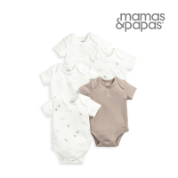 【Mamas &amp; Papas】小野鴨踏青-短袖包屁衣5件組(5種尺寸可選)