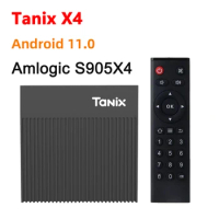 Tanix X4 Android 11.0 Amlogic S905X4 Smart TV BOX 4GB RAM 32GB/64GB ROM 2.4G&amp;5G Wifi 100M LAN Youtube 4K Set Top Box VS X96 X4