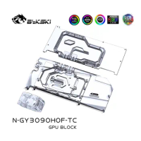 Bykski Dual Side Water Cooling RGB GPU Block for Galax RTX3090 HOF Extreme N-GY3090GAMER-TC