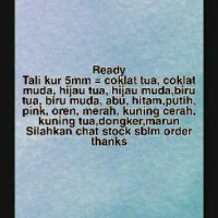 Tali Kur 5Mm Dijamin Puas