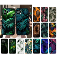 Tropical leaf Palm Leaves Phone Case For iphone 15 14 Pro Max 13 12 11 Pro Max XSMax XR 12 13 mini 14 Plus