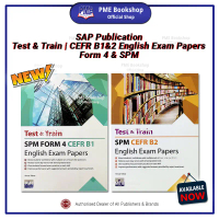 【PME Bookshop】 SAP Publications: Test & Train English KSSM Form 4, SPM CEFR B1 & B2 | Practice & Exa