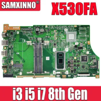SAMXINNO X530FN MAINboard For ASUS VivoBook S15 S5300 S5300F X530FA Laptop Motherboard I3-8145U I5-8265U I7-8565U CPU UMA
