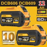 For Dewalt FLEXVOLT 20V/60V MAX Battery 12Ah DCB609 Lithium-ion DCB606 DCB612 DCB609 DCB205 DCB200 DCB182 Battery for Dewalt 20V