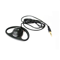 3.5mm stereo 1-Bud Comfortable Big ear hook earphones D type Single headsets use Simultaneous translatio travel agency 500 PCS