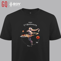 เสื้อ GQ x ROV ลิมิเต็ดอีดิชั่น ลาย Yena WaVe Flame คอกลม S-5XL