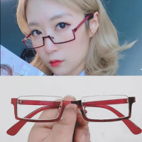 Anime Maki Zenin Cosplay Glasses Purple Half Frame Eyeglasses with Lens Anime Costume Props Accessories