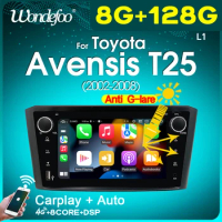 Car radio 2 din android 10 For Toyota Avensis T25 2002-2008 with Intelligent system Screen Auto Audio Video players 2DIN STEREO