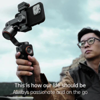 hohem iSteady M6 for iPhone Huawei 3-Axis Smartphone Gimbal Stabilizer Phone Vlog OLED AI &amp;Light Tripod