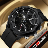 SANDA Men's Sports Military Watches G style Digital Shock Watch 50M Waterproof Men Quartz Wristwatch For Man Relogios Masculino