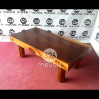 Meja Tamu Solid Square, Solid Coffee Table, Meja Kopi Solid