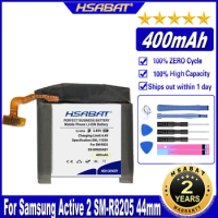 HSABAT EB-BR820ABY 400mAh Battery for Samsung Galaxy Watch Active 2 Active2 SM-R820 SM-R825 44mm Watch Batteries