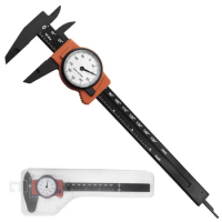 0-150MM Vernier Caliper Gauge Measuring Tools With Watch High Precision Dial Indicator Ruler Mechanical Woodworking Tools