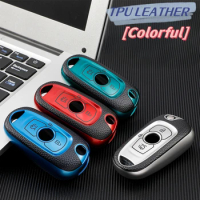 Leather TPU Car Key Case Cover For Opel Vauxhall Astra K Corsa E For Buick Verano ENCORE GX GL6 Folding Keys Shell Accessories