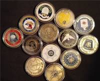 13枚全套美國執法守護神圣邁克爾紀念章紀念章徽章錢幣收藏錢幣