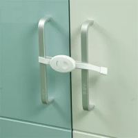 2Pcs/set Baby Safety Furniture Locks Kids Protection Cupboard Cabinet Fridge Door Lock