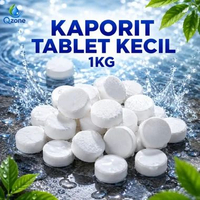 Kaporit Tablet Kecil TCCA 90% / Klorin Tablet / Penjernih Air Kolam Renang - Kemasan 1Kg