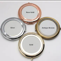 Pocket Mirror-Blank Compact Mirror Kits 58mm Frame-Two Sided with Epoxy Sticker-Bridesmaid Gift Supply 60PCS/lot free shipping