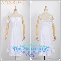 Free Shipping!Puella Magi Madoka Magica Akemi Homura White Dress Cosplay Costume ,Perfect Custom For you!