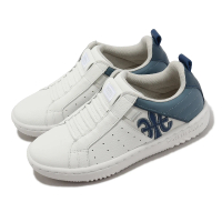 【ROYAL Elastics】休閒鞋 Icon 2.0 女鞋 白 藍 彈力鞋帶 皮革 經典 小白鞋(96532055)