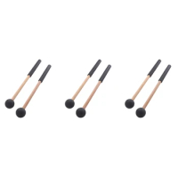 New 3 Pair Tongue Drum Mallets Soft Rubber Head Drum Mallets Sticks For Drums Tongue Drums And Keyboard Percussion