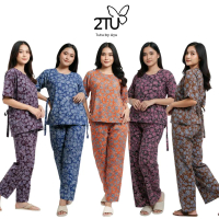 ONE SET WANITA RAYON POLKA ADEM BATIK CAP ASLI PEKALONGAN LD 90