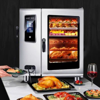 convection oven combi gas Hotel Restaurant commercial Multifunctional Electric gas combi steamer oven sale