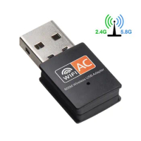 USB Wifi Adapter 600Mbps Wi fi Adapter 2.4GHz+5GHz Antenna USB Ethernet Lan Wifi Dongle Network Card Dual Band