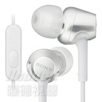 【曜德】SONY MDR-EX255AP 白色 細膩金屬 耳道式耳機 線控MIC ★ 送收納盒 ★