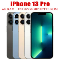 Apple iPhone 13 Pro 128GB 256GB 512GBGB 1TB ROM 6.1" Super Retina OLED RAM 6GB A15 IOS Face ID NFC U